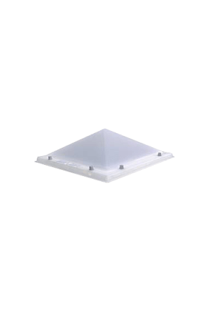 Gereduceerde Prijs Lichtkoepel piramide enkelwandig acrylaat dagmaat 60X60 cm
