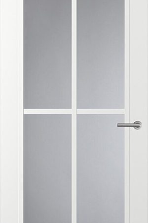 Actieprijs Svedex Front FR510 Glasdeur met witte glaslatten (maatwerk)