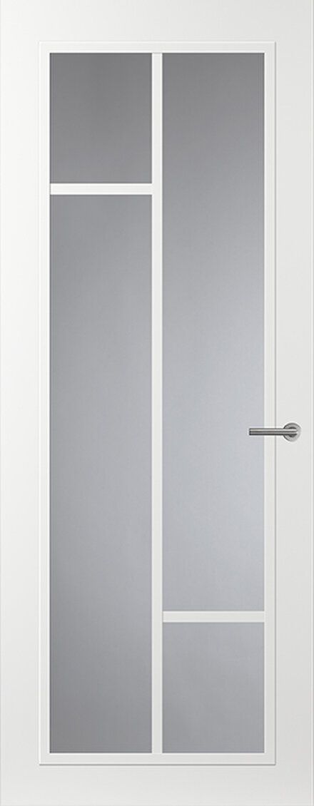 Nieuw Svedex Front FR508 Glasdeur met witte glaslatten (maatwerk)