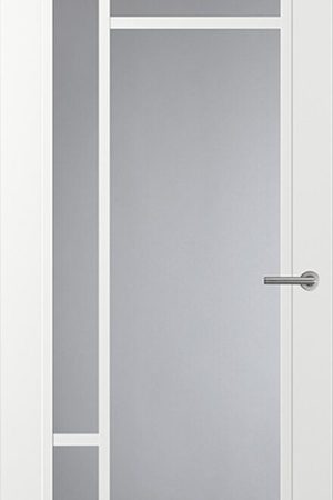 Beperkte Voorraad Svedex Front FR500 Glasdeur met witte glaslatten (maatwerk)