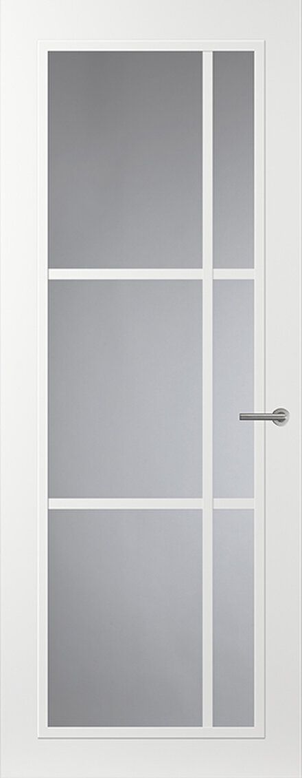 Nu Kopen Svedex Front FR504 Glasdeur met witte glaslatten (maatwerk)