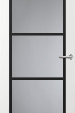 Laatste Kans Svedex Front FR517 Glasdeur met zwarte glaslatten (maatwerk)