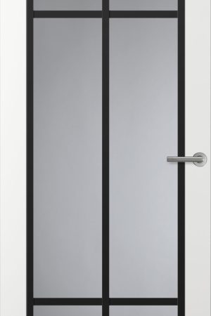 Betaalbaar Svedex Front FR513 Glasdeur met zwarte glaslatten (maatwerk)