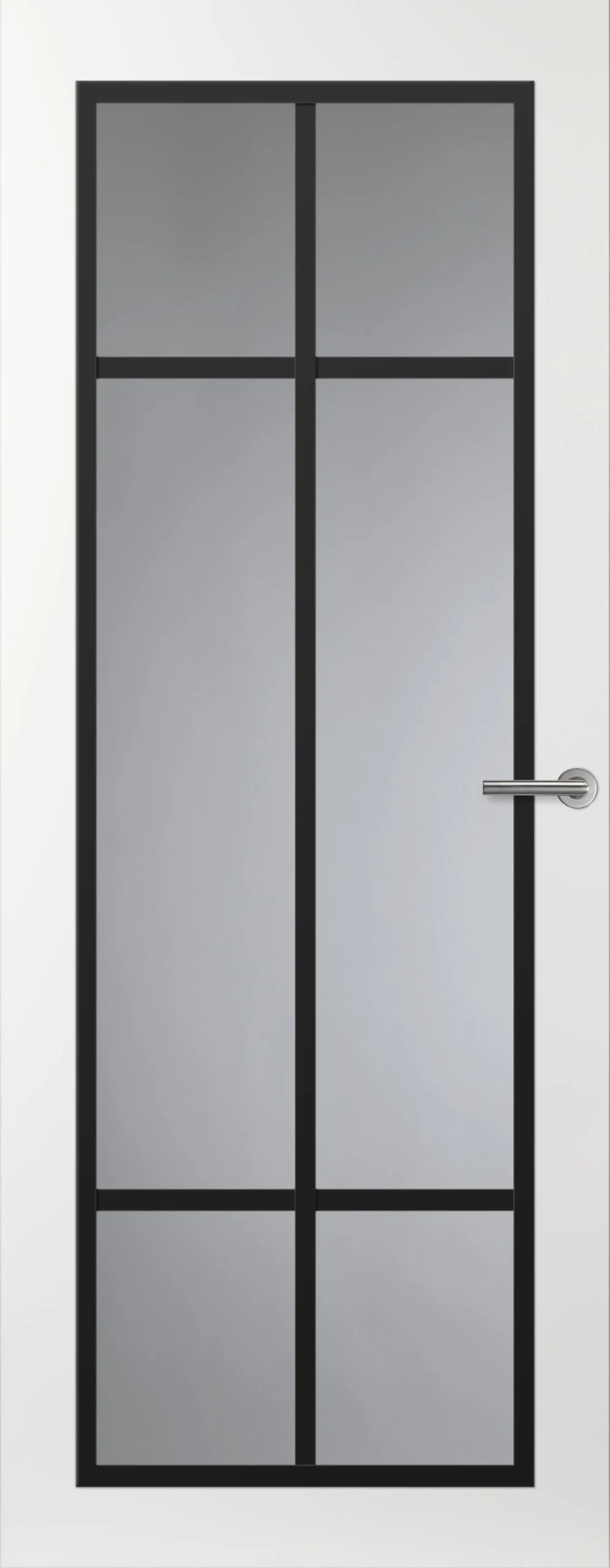 Betaalbaar Svedex Front FR513 Glasdeur met zwarte glaslatten (maatwerk)
