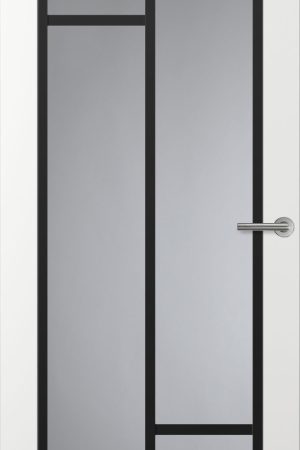 Express Levering Svedex Front FR508 Glasdeur met zwarte glaslatten (maatwerk)