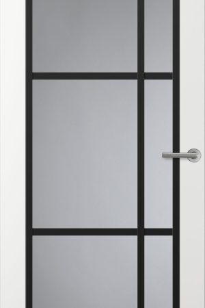 Nieuw Svedex Front FR504 Glasdeur met zwarte glaslatten (maatwerk)