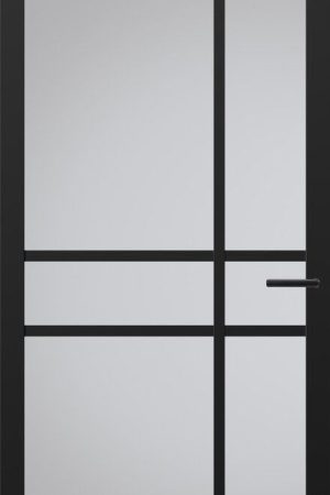 Gecertificeerd Svedex Nova Design NDB905 Glasdeur Diep Zwart (maatwerk)