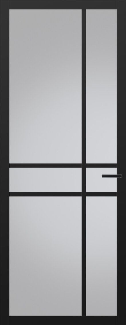Gecertificeerd Svedex Nova Design NDB905 Glasdeur Diep Zwart (maatwerk)