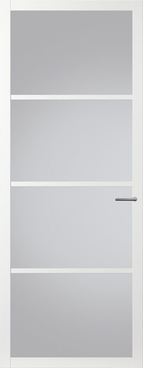 Fabrieksprijs Svedex Nova Design NDB900 Glasdeur Wit (maatwerk)