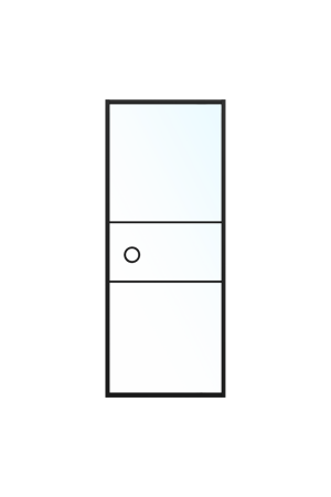 Koop Online Skantrae SSL XS 14901 Schuifdeur met glas