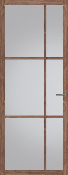Fabrieksprijs Svedex Nova Design NDB906 Glasdeur Donker eiken (maatwerk)