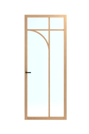 Hete Deal Skantrae SSL14811 Afgelakte Glasdeur (Natuurlijk eiken)