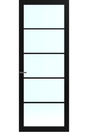 Laatste Kans Skantrae SKL9740 Afgelakte glasdeur (Zwart)- (maatwerk)