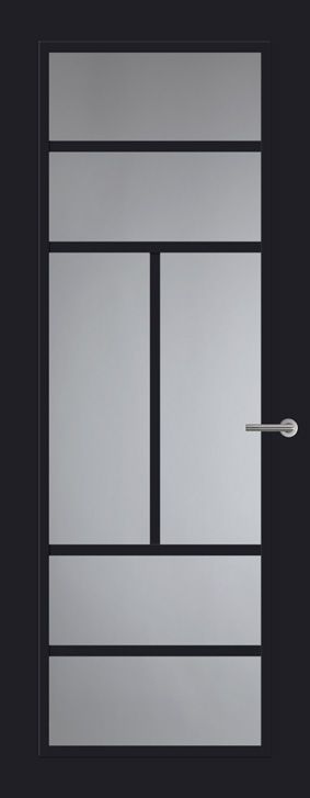 Gratis Retour Svedex Front FR507 Glasdeur Diep Zwart (maatwerk)
