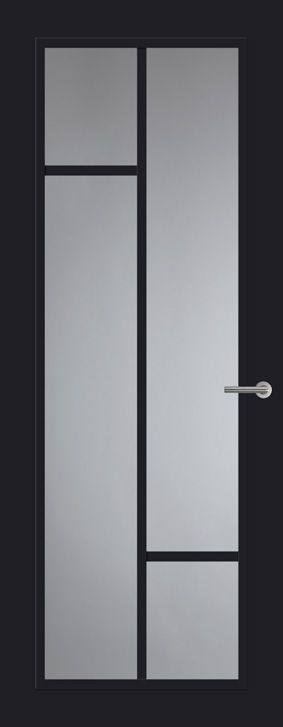 Betaalbaar Svedex Front FR508 Glasdeur Diep Zwart (maatwerk)