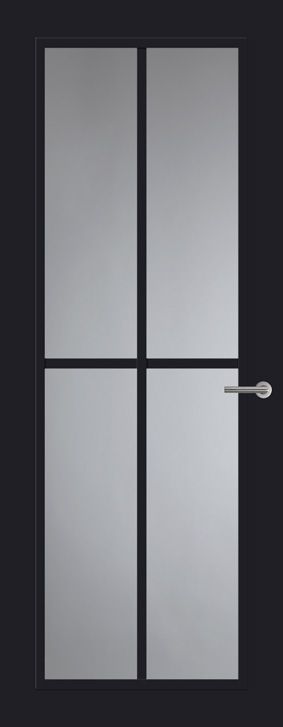 Favoriet Svedex Front FR510 Glasdeur Diep Zwart (maatwerk)
