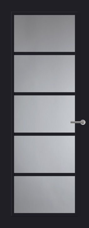 Betrouwbaar Svedex Front FR516 Glasdeur Diep Zwart (maatwerk)