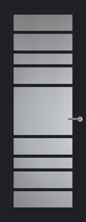 Lage Prijs Svedex Front FR518 Glasdeur Diep Zwart (maatwerk)