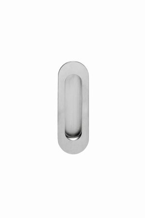 Uitverkoop Intersteel Schuifdeurkom ovaal 120x40mm blind rvs geborsteld