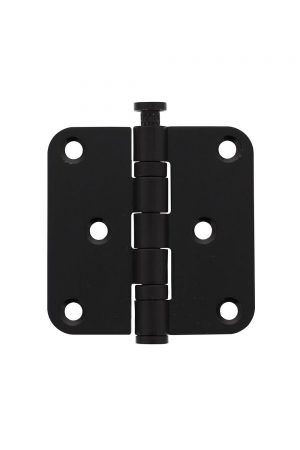 Intersteel Kogellagerscharnier 76x76x2,5mm afgerond tot 50 kilo mat zwart Beperkt Aanbod