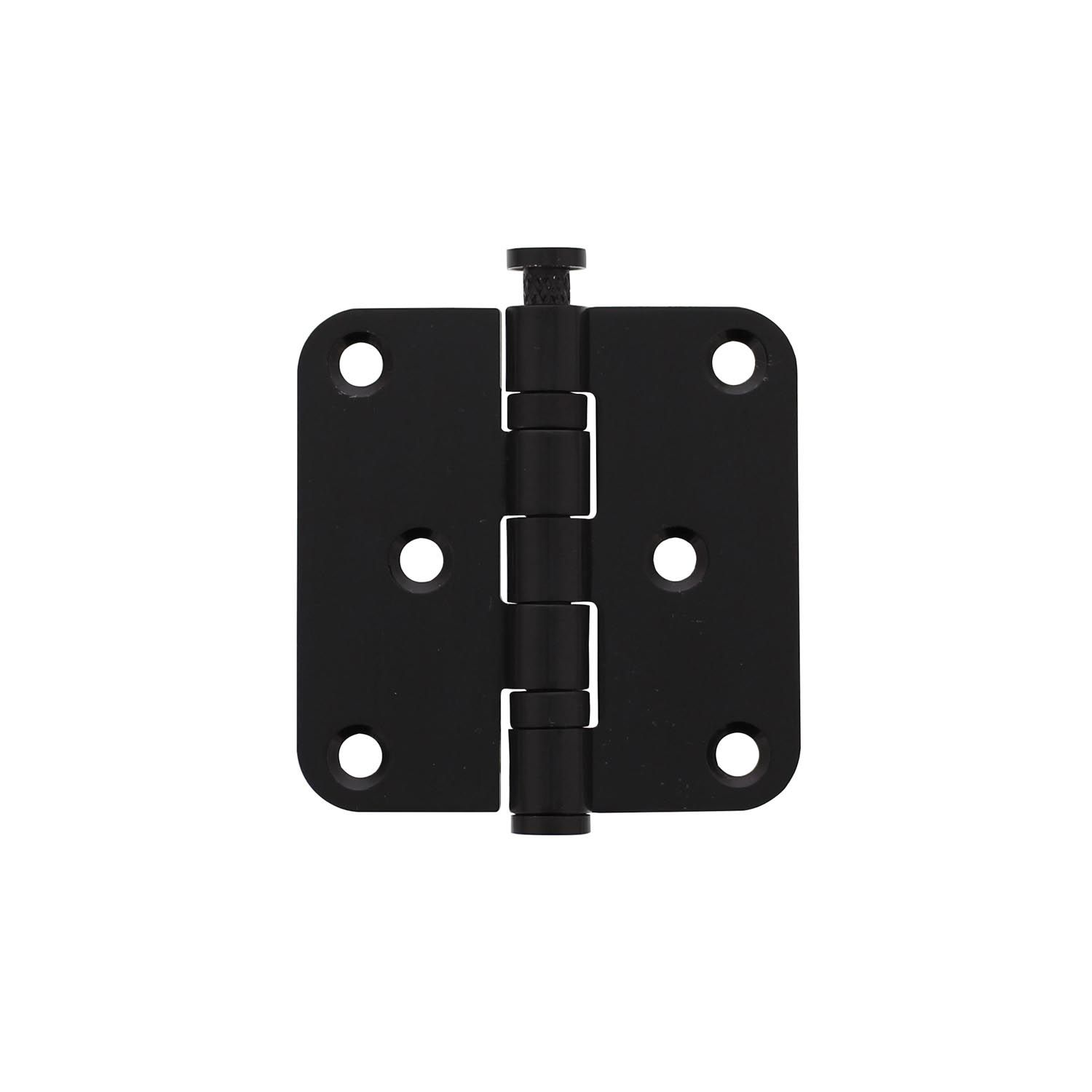 Intersteel Kogellagerscharnier 76x76x2,5mm afgerond tot 50 kilo mat zwart Beperkt Aanbod