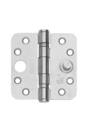 Voordeelprijs Intersteel Kogellagerscharnier 89x89x3mm afgerond tot 80 kilo rvs geborsteld