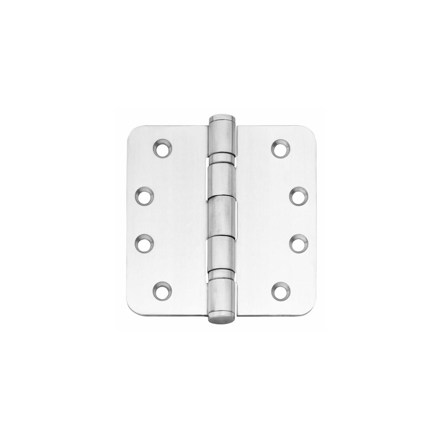 Intersteel Kogellagerscharnier 102x102x3mm afgerond tot 100 kilo rvs geborsteld Op = Op