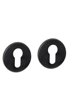 Rechtstreeks Van De Fabrikant Intersteel Cilinderrozetten verdekt ø52x6mm PVD zwart
