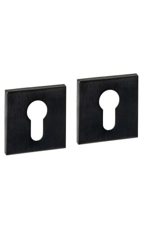 Intersteel Cilinderrozetten verdekt 53x53x6mm PVD zwart Finale Uitverkoop
