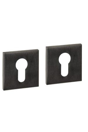 Intersteel Cilinderrozetten verdekt 53x53x6mm PVD antraciet Seizoensaanbieding