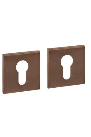 Intersteel Cilinderrozetten verdekt 53x53x6mm PVD brons Finale Uitverkoop