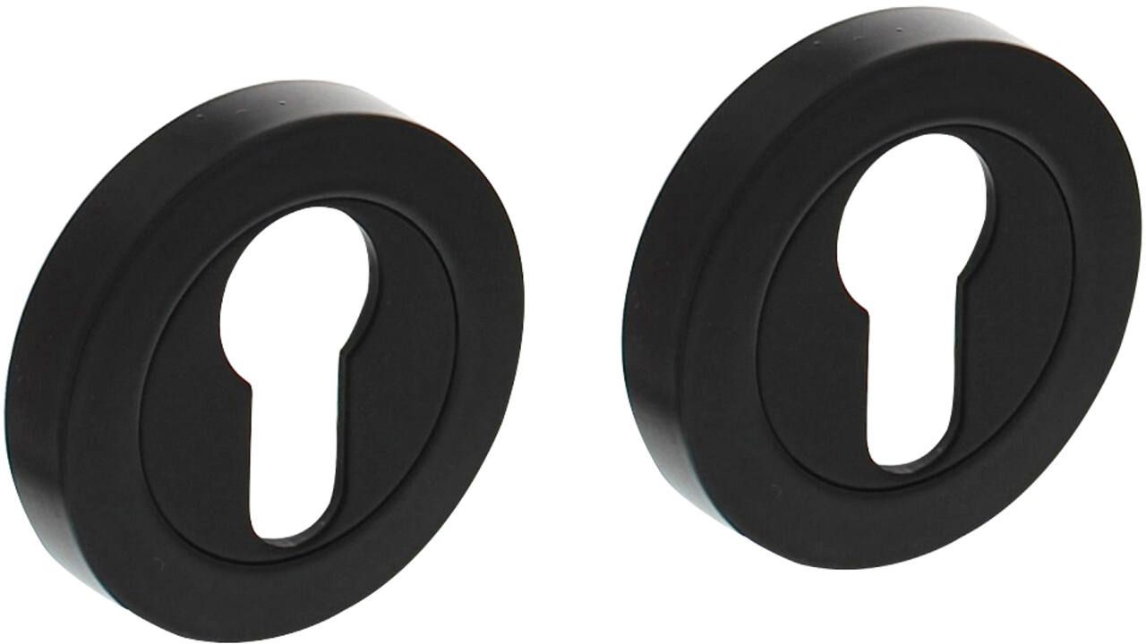 Direct Beschikbaar Intersteel Cilinderrozetten verdekt ø52x10mm met nokken zwart