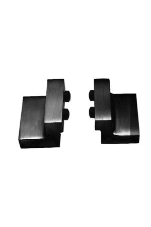 Intersteel Set van 2 stoppers tbv schuifdeursysteem, incl. bevestiging, mat zwart Finale Uitverkoop