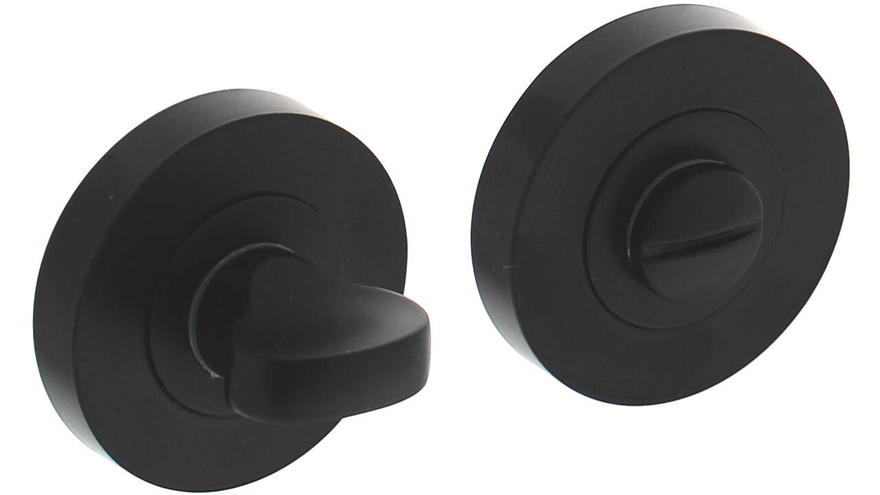 Intersteel WC-sluiting verdekt ø52x10mm met nokken en stift 8x8mm zwart Finale Uitverkoop