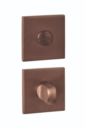 Veilige Betaling Intersteel WC-sluiting verdekt 53x53x6mm met stift 6-8mm PVD brons