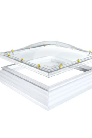 Exclusieve Aanbieding Skylux lichtkoepel met dakopstand 100x100 (zelf samen te stellen)
