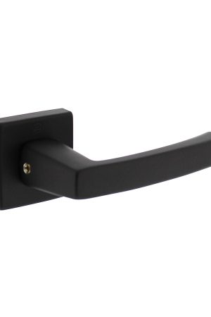 Weekendaanbieding Intersteel Deurkruk Moora op rozet 50x50x10 mm aluminium zwart