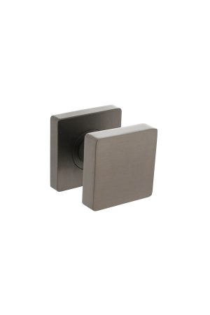 Dagaanbieding Intersteel Deurknop vierkant op rozet antracietgrijs