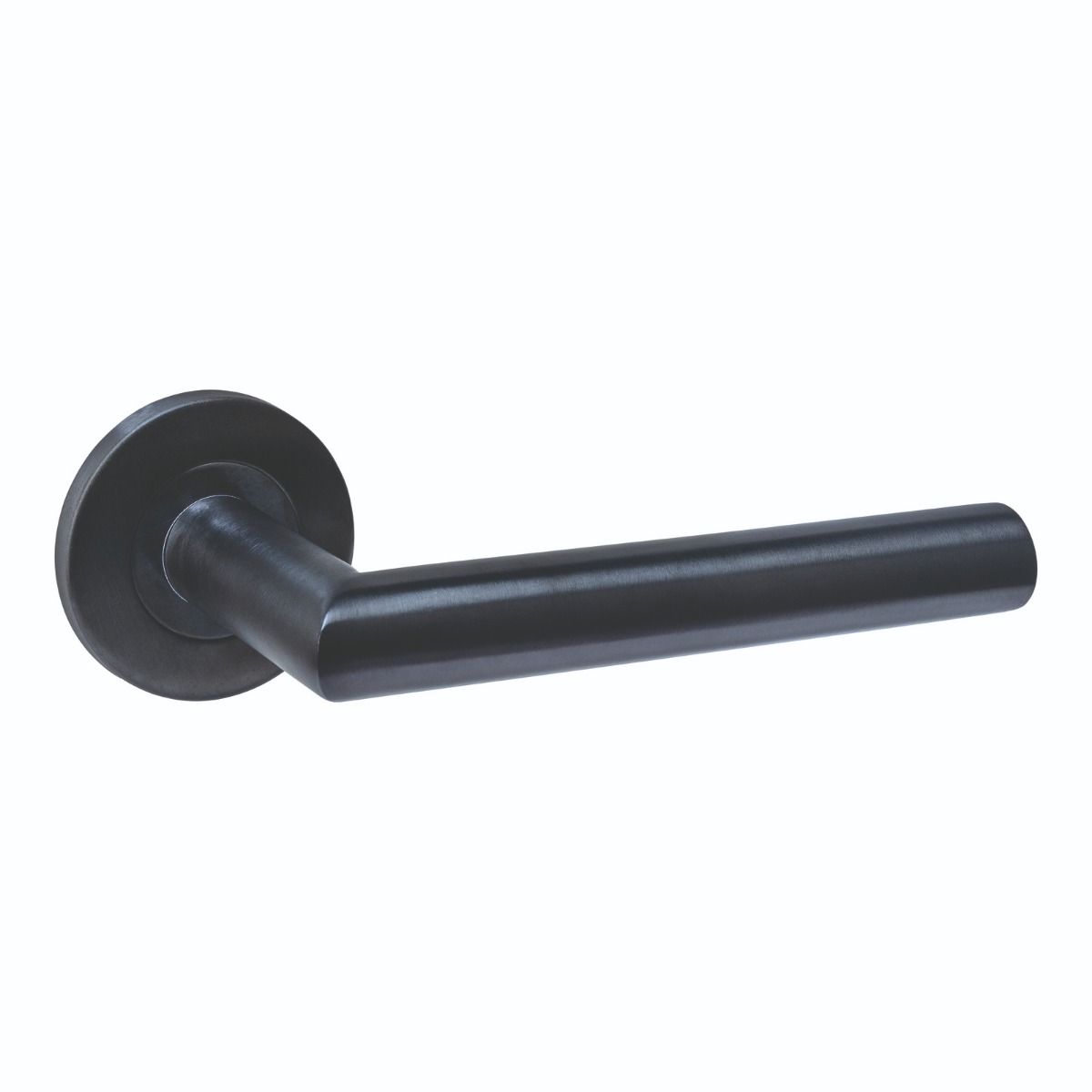 Weekendaanbieding Intersteel Deurkruk Q 01 op rozet verdekt ø52x6mm PVD zwart