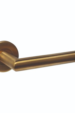 Intersteel Deurkruk Q 01 op rozet verdekt ø52x6mm PVD messing mat Gereduceerde Prijs