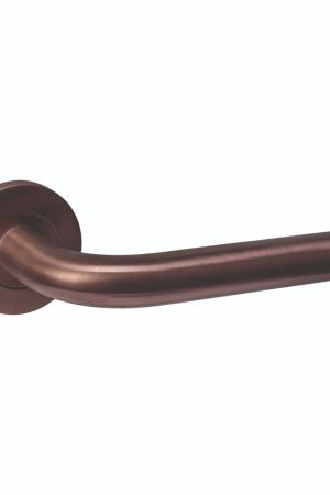 Gratis Retour Intersteel Deurkruk Q 02 op rozet verdekt ø52x6mm PVD brons