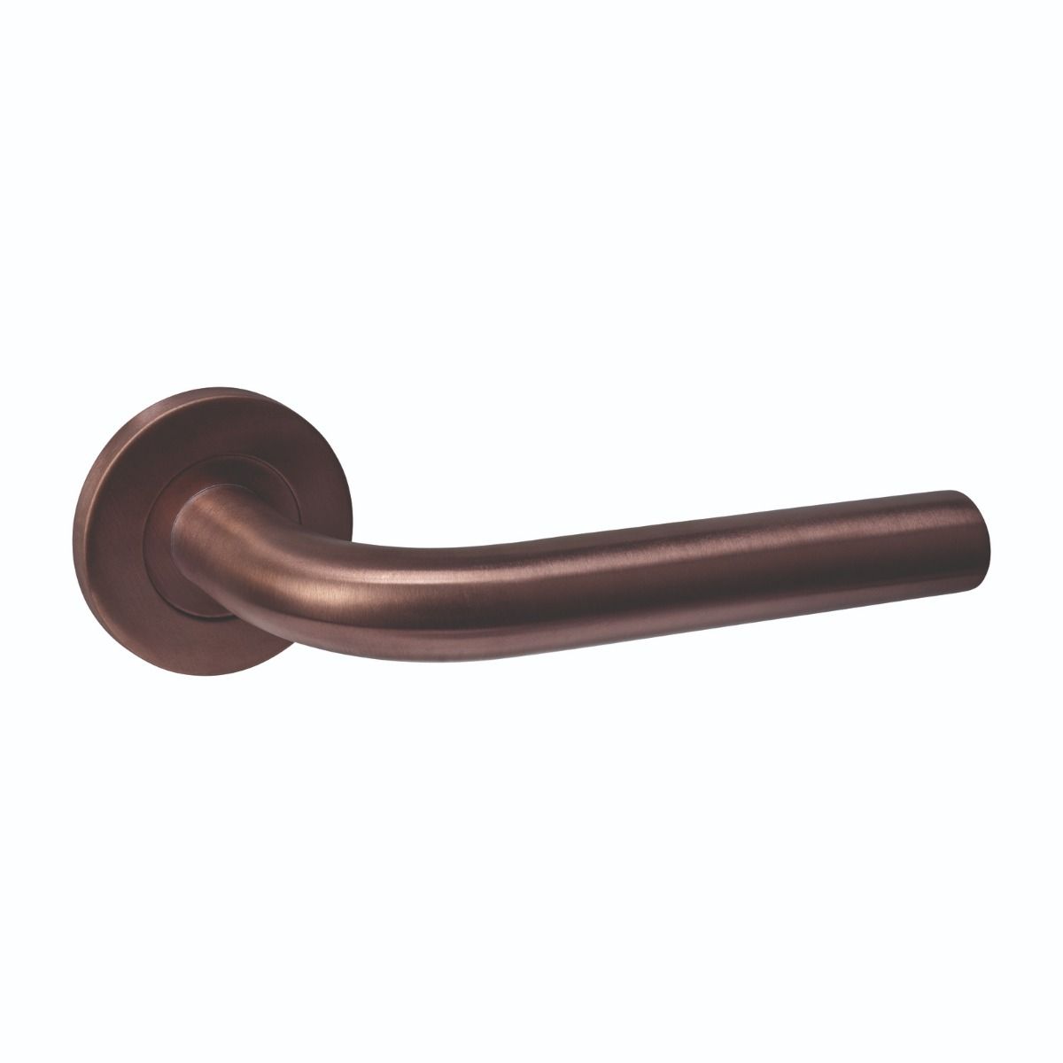 Gratis Retour Intersteel Deurkruk Q 02 op rozet verdekt ø52x6mm PVD brons