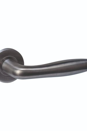 Dagaanbieding Intersteel Deurkruk Q 03 op rozet verdekt ø52x6mm PVD antraciet