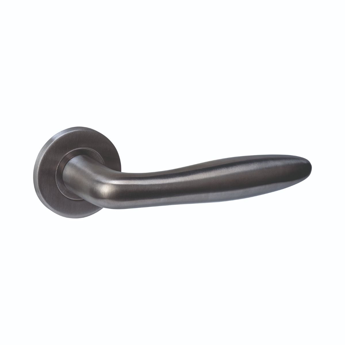 Dagaanbieding Intersteel Deurkruk Q 03 op rozet verdekt ø52x6mm PVD antraciet