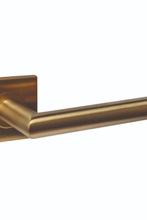Favoriet Intersteel Deurkruk Q 04 op rozet verdekt 53x53x6mm PVD messing mat