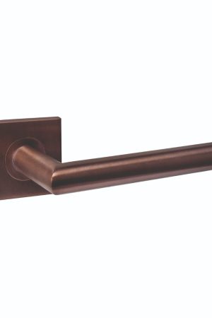 Premium Intersteel Deurkruk Q 04 op rozet verdekt 53x53x6mm PVD brons