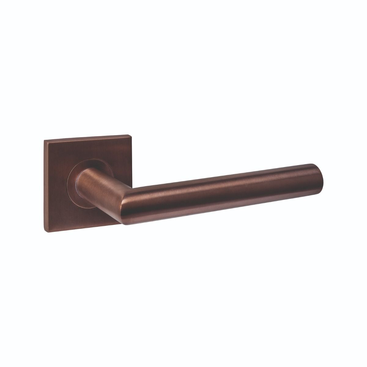 Premium Intersteel Deurkruk Q 04 op rozet verdekt 53x53x6mm PVD brons