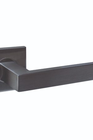 Weekendaanbieding Intersteel Deurkruk Q 05 op rozet verdekt 53x53x6mm PVD antraciet