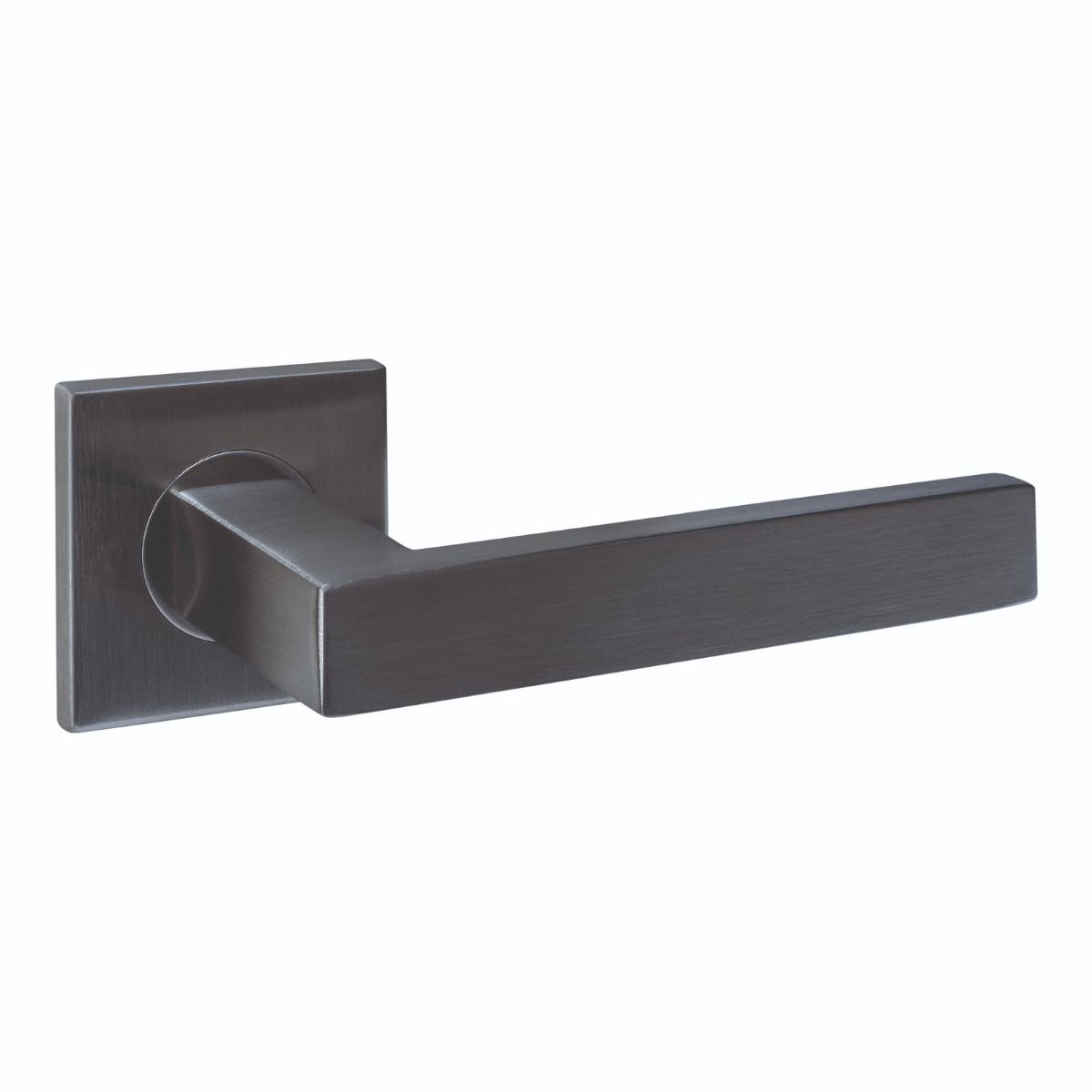 Weekendaanbieding Intersteel Deurkruk Q 05 op rozet verdekt 53x53x6mm PVD antraciet