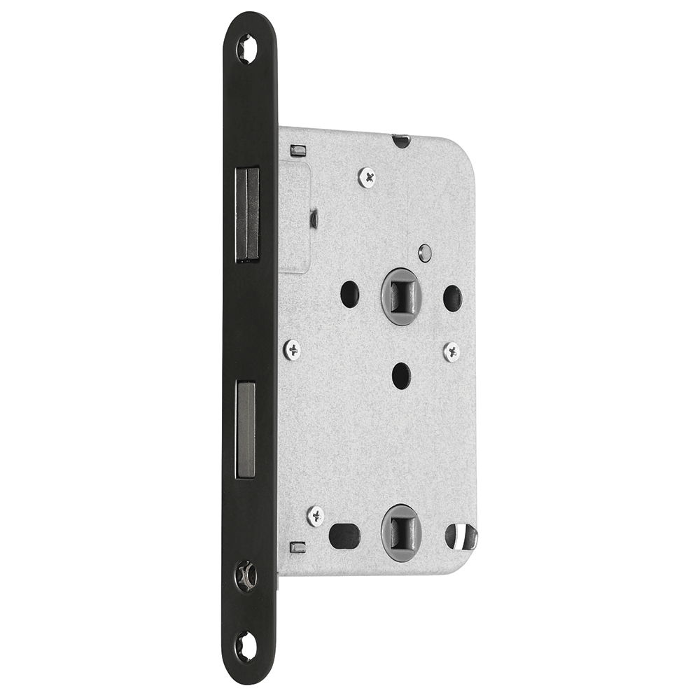 Mauer 1545 Bad/WC slot RVS met magneetschoot en zwarte voorplaat (01545W00930918V) Fabrieksprijs